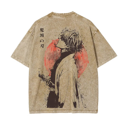 Vintage Oversized T-Shirt Demon Slayer