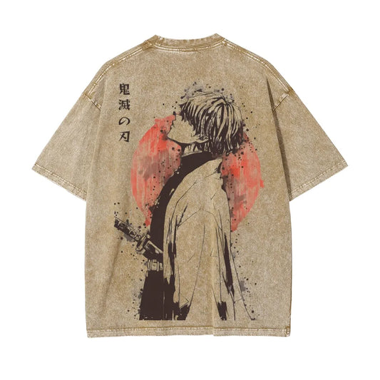 Vintage Oversized T-Shirt Demon Slayer