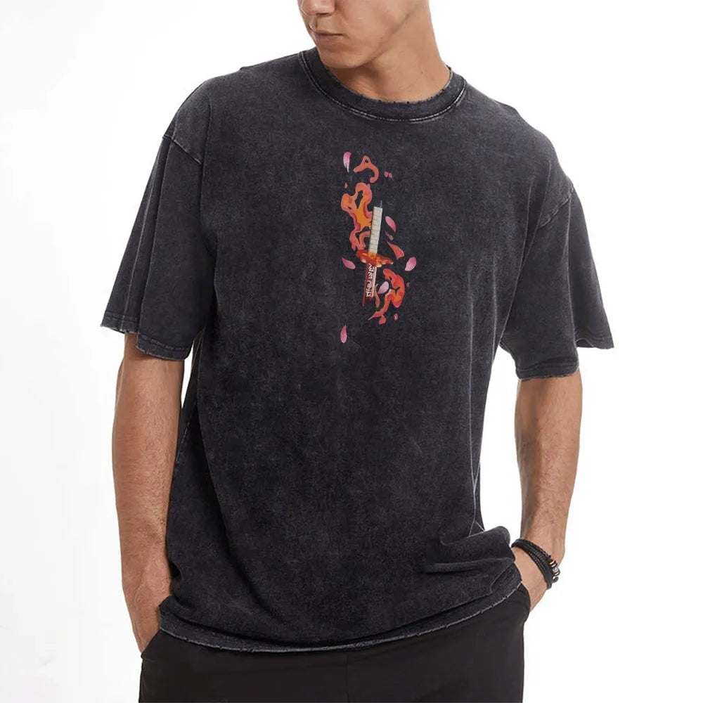 Vintage Oversized T-Shirt Demon Slayer
