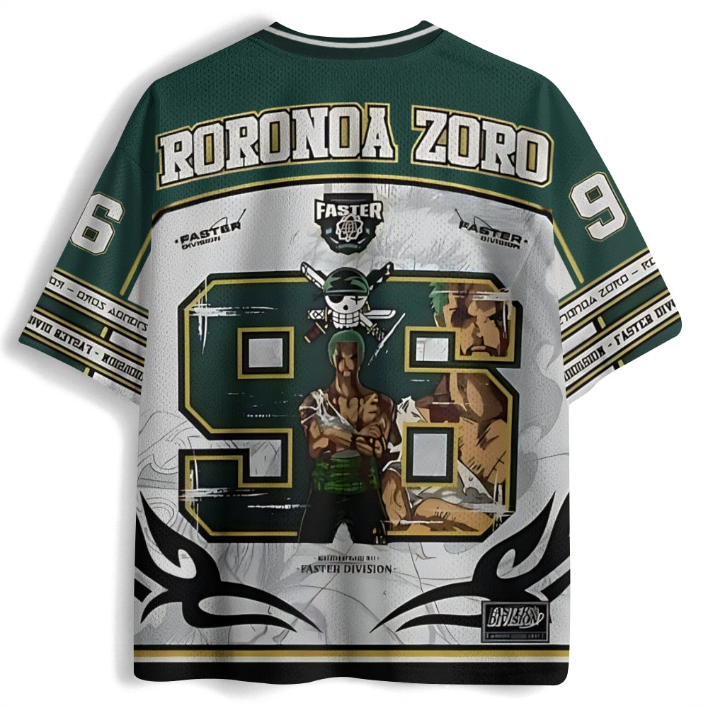 One Piece Roronoa Zoro Luffy Anime Football Jersey