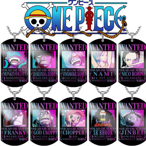 "Wanted" One Piece Necklace – Personalized Pendant